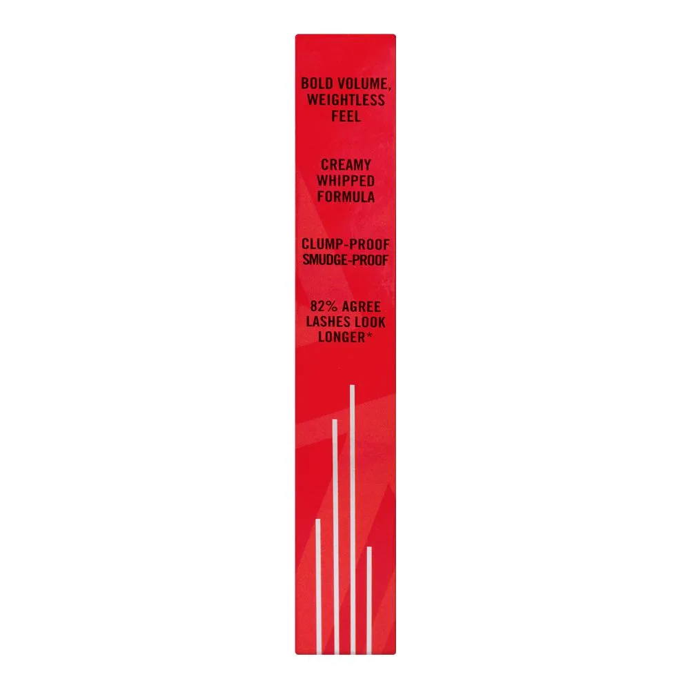 Close-up design of rimmel london wonder volume thrill seeker mascara, bold volume, 8ml