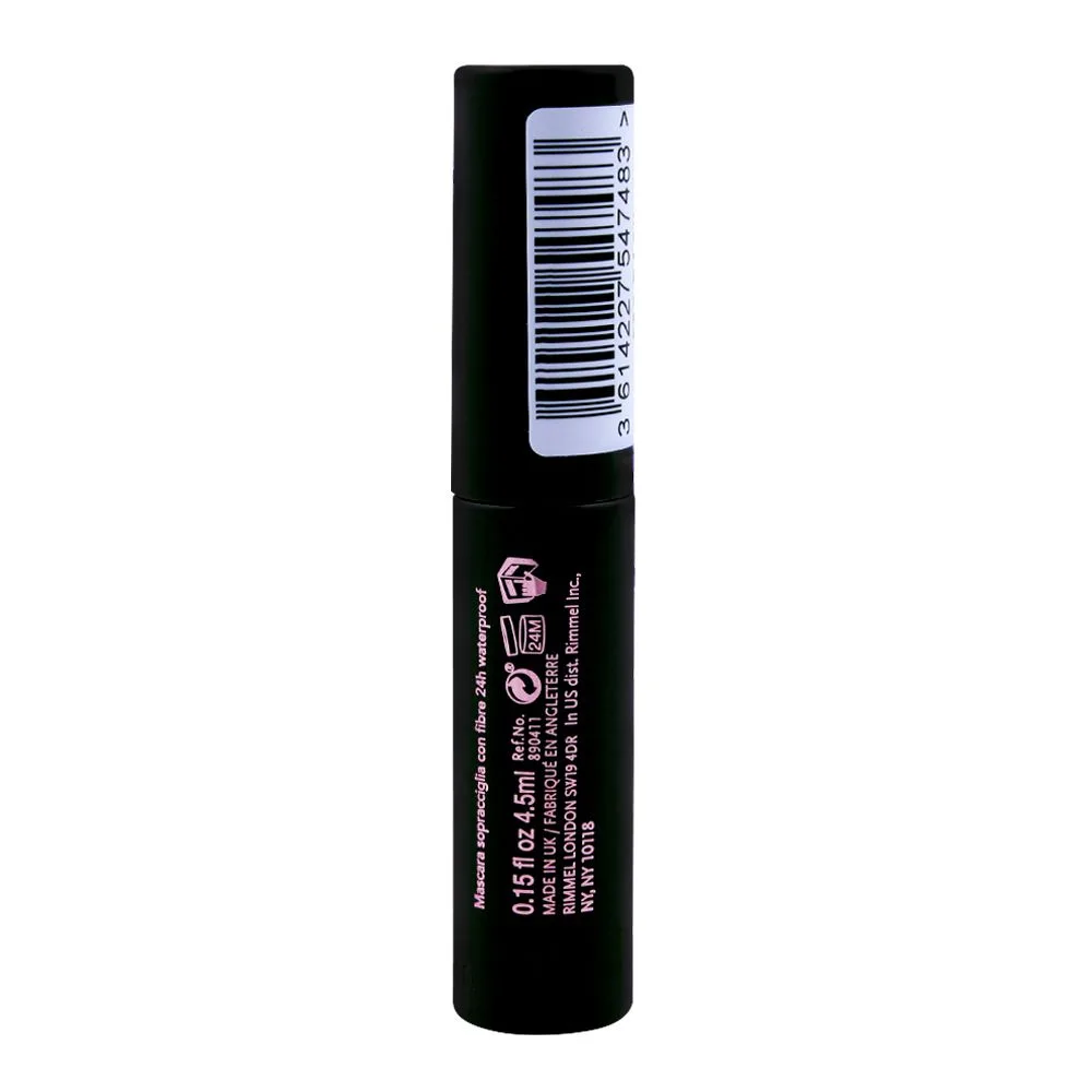 Comfortable casual rimmel wonder'full brow 24hr waterproof brow mascara, 003 dark