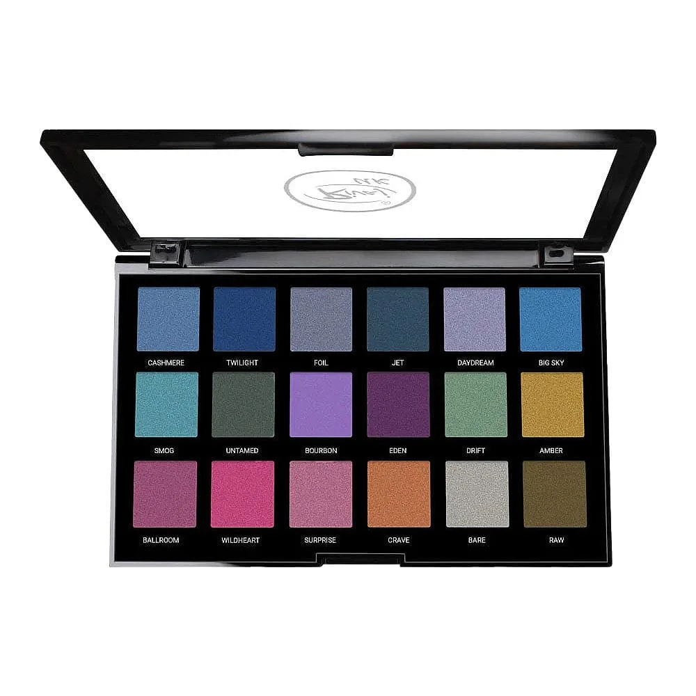 Rivaj UK HD Flawl Eyeshadow Palette, 18 Shades, No. 04