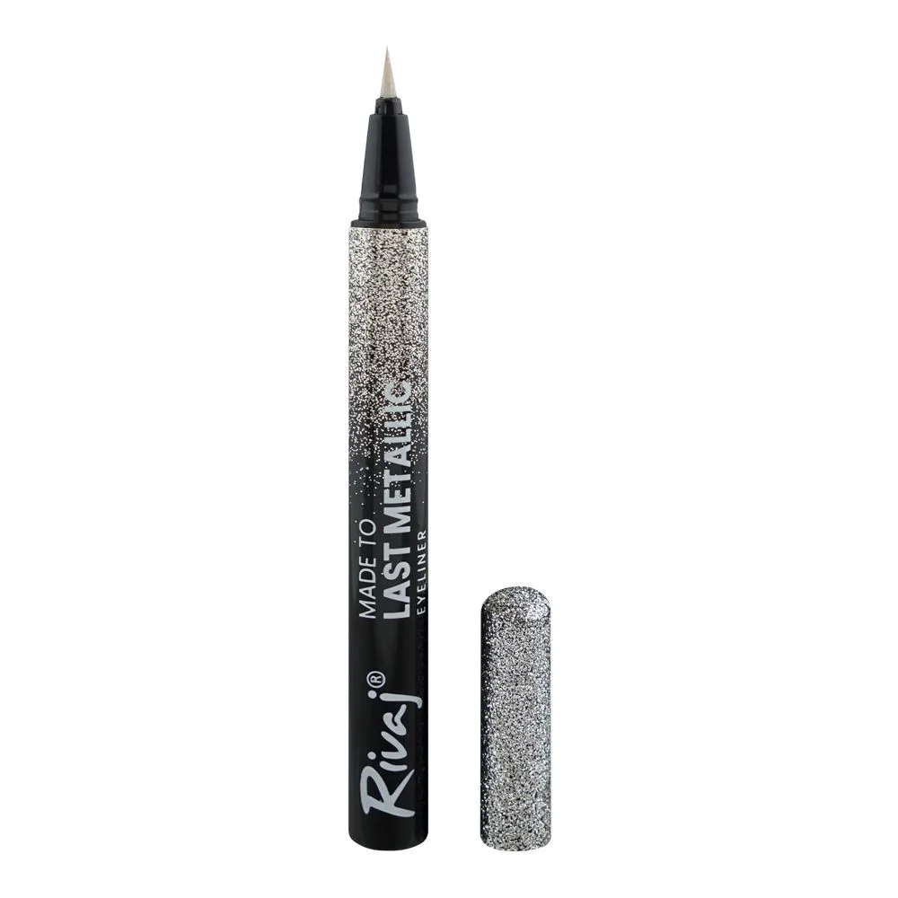 Rivaj UK Made To Last Metallic Eyeliner, Silver
