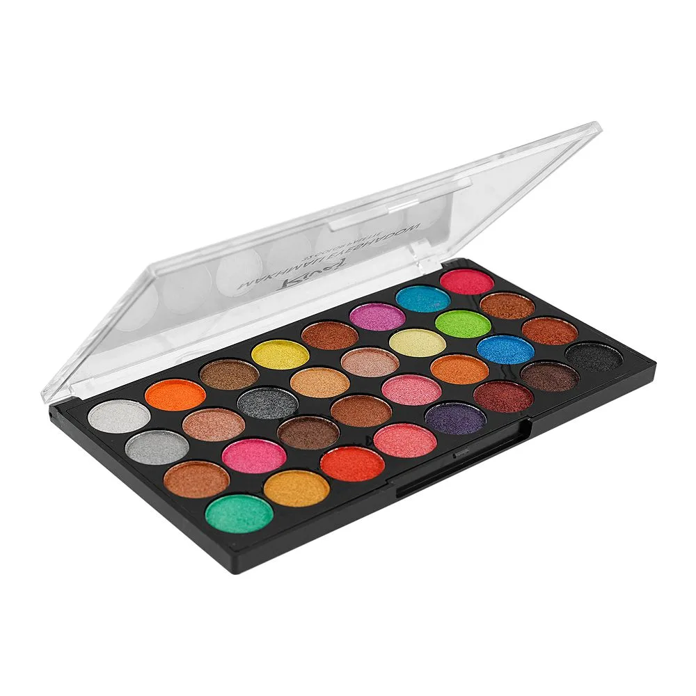 Rivaj UK Makhmali Eyeshadow Palette, 32 Shades, No. 01