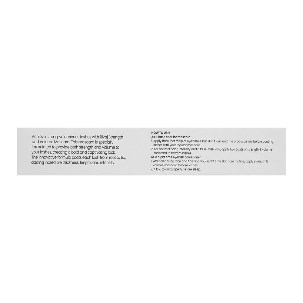 Comfortable casual rivaj uk strength & volume mascara primer, 10ml
