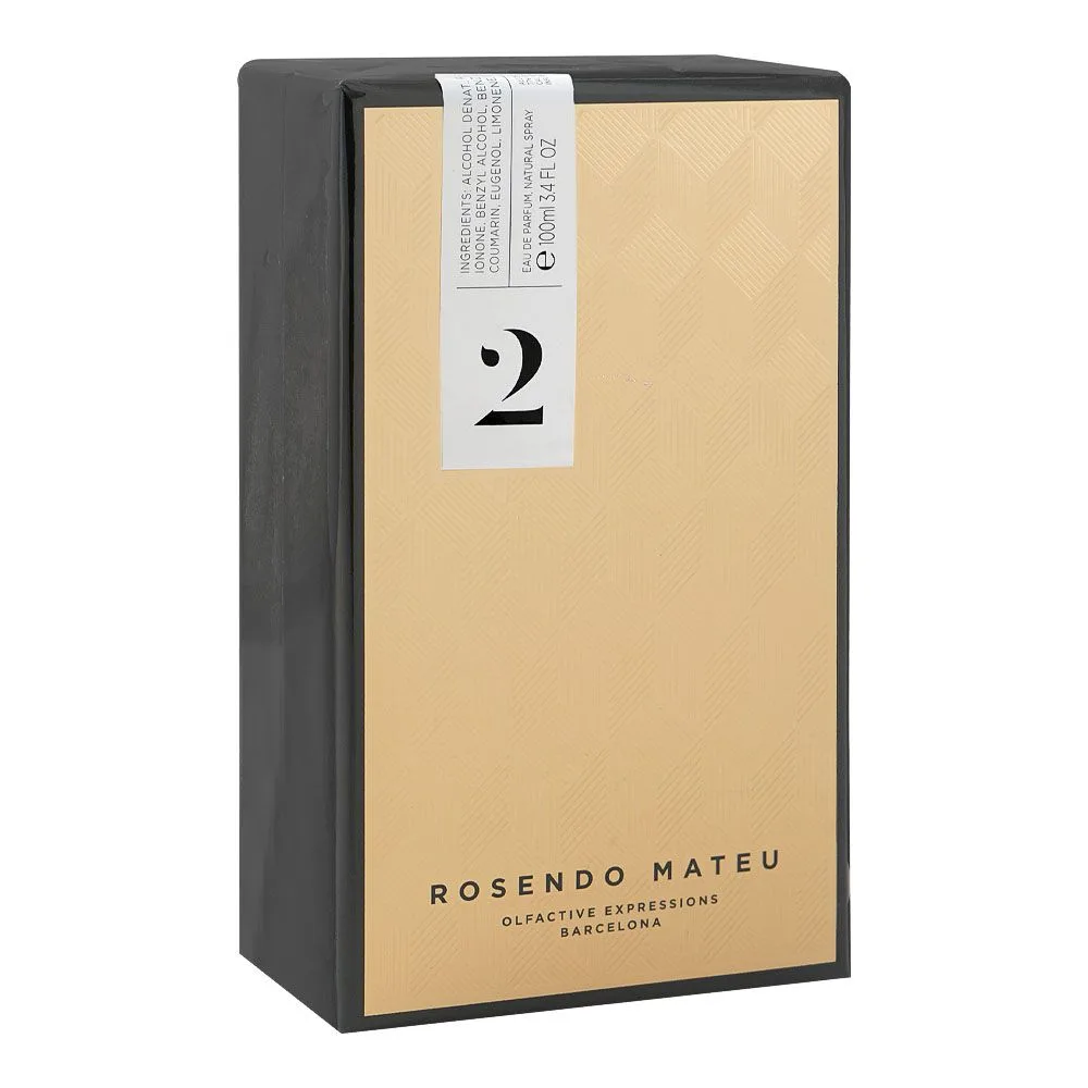 Side view of rosendo mateu 2, eau de parfum, for men & women, 100ml