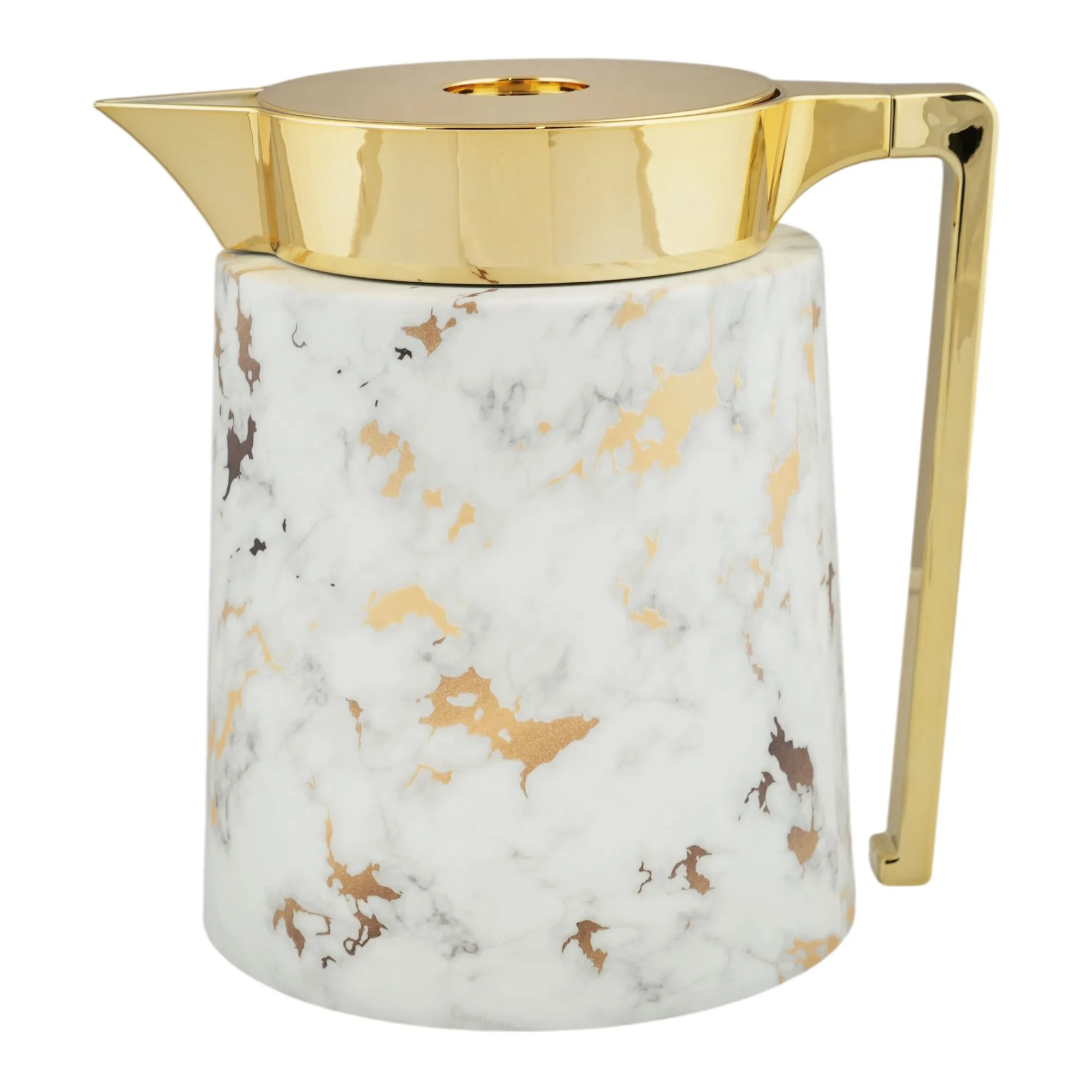 Side view of royalford marbo arabic vacuum flask, 1 liter, rf12302