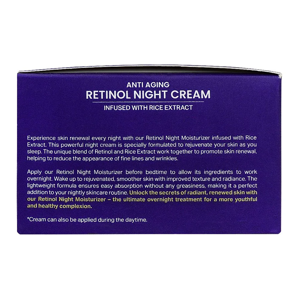 Comfortable casual saeed ghani anti-aging retinol night cream, 40g