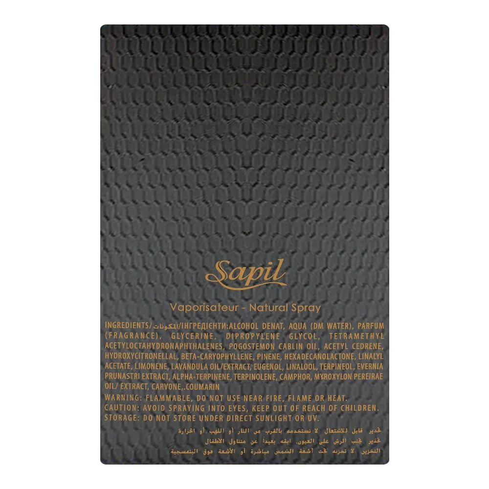 Comfortable casual sapil royale oud, eau de parfum, for men & women, 100ml