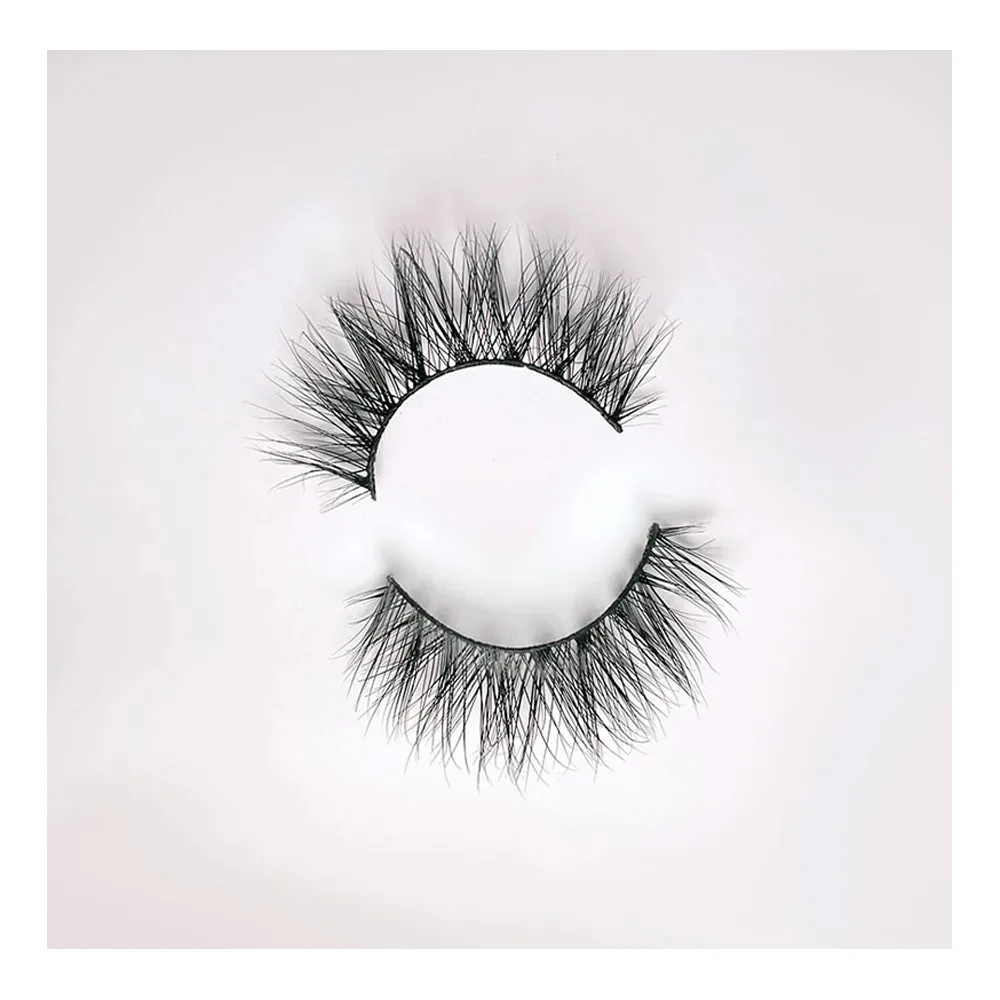 Side view of sara ali eye lashes, black starry