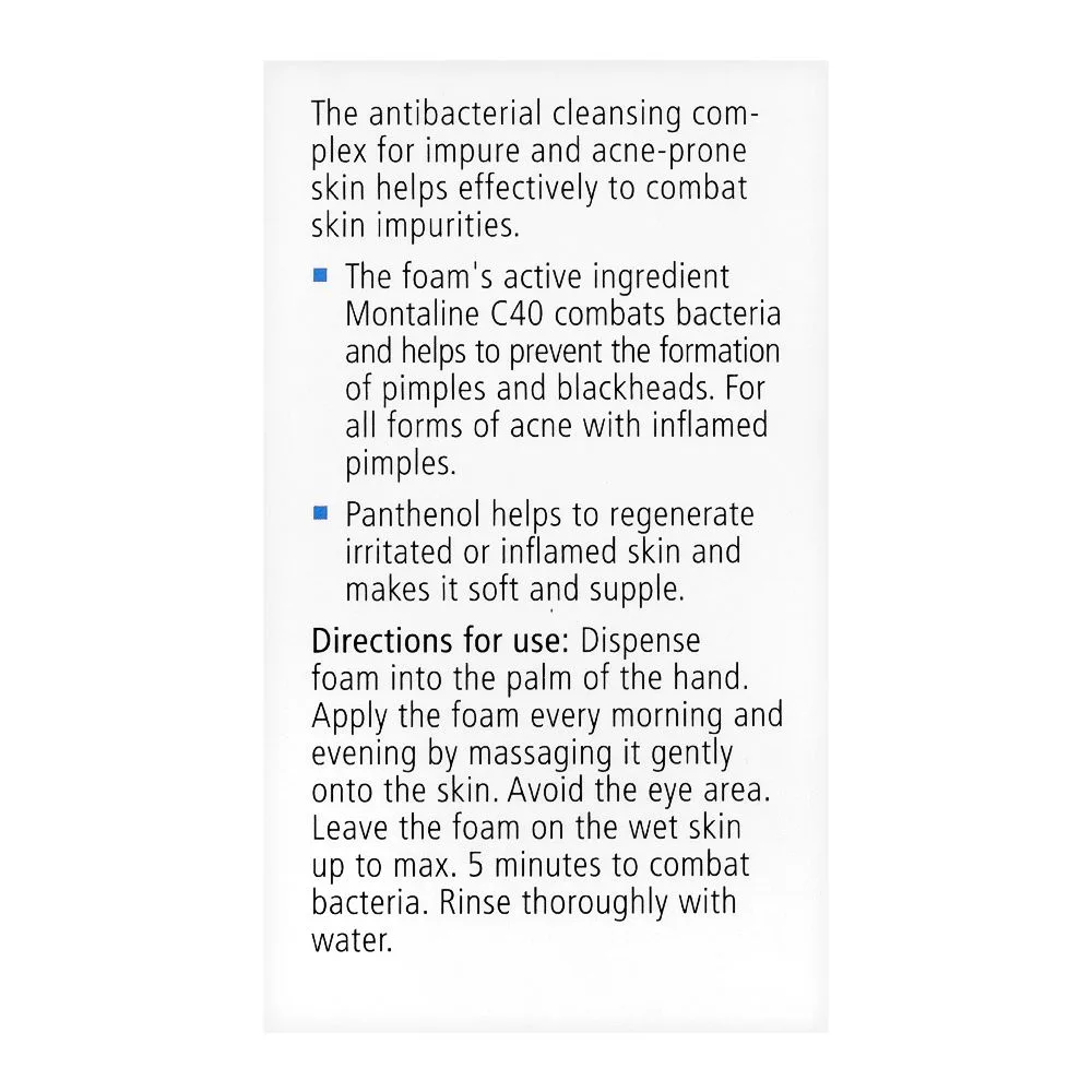 Comfortable casual seba med anti-bacterial cleansing foam for impure & acne-prone skin, science for healthy skin, 150ml