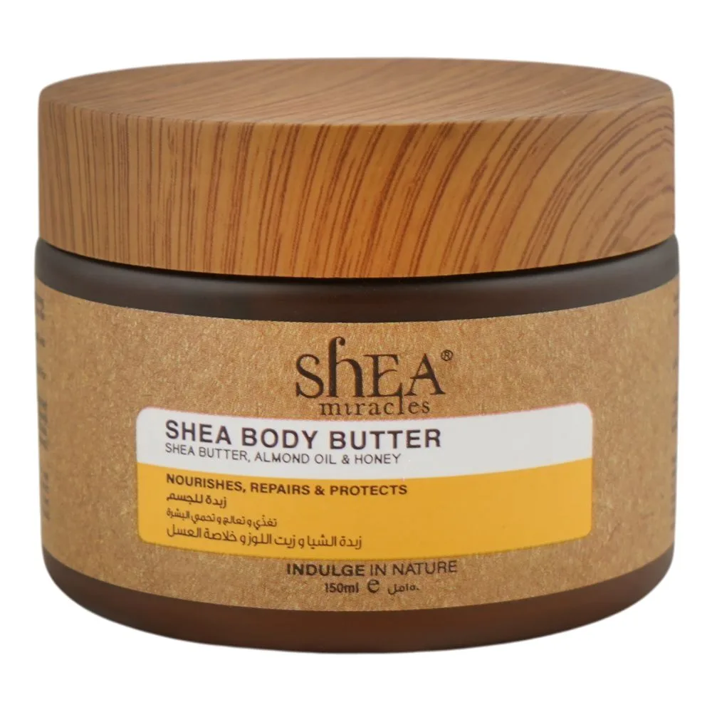 Shea Miracles She Butter, Almond Oil & Honey Body Butter, For Sensitive Skin, 150ml