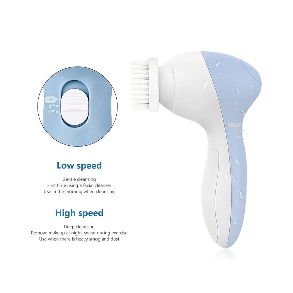 Close-up design of showell 3in1 beauty care massager, facial cleansing brush, sa-2503