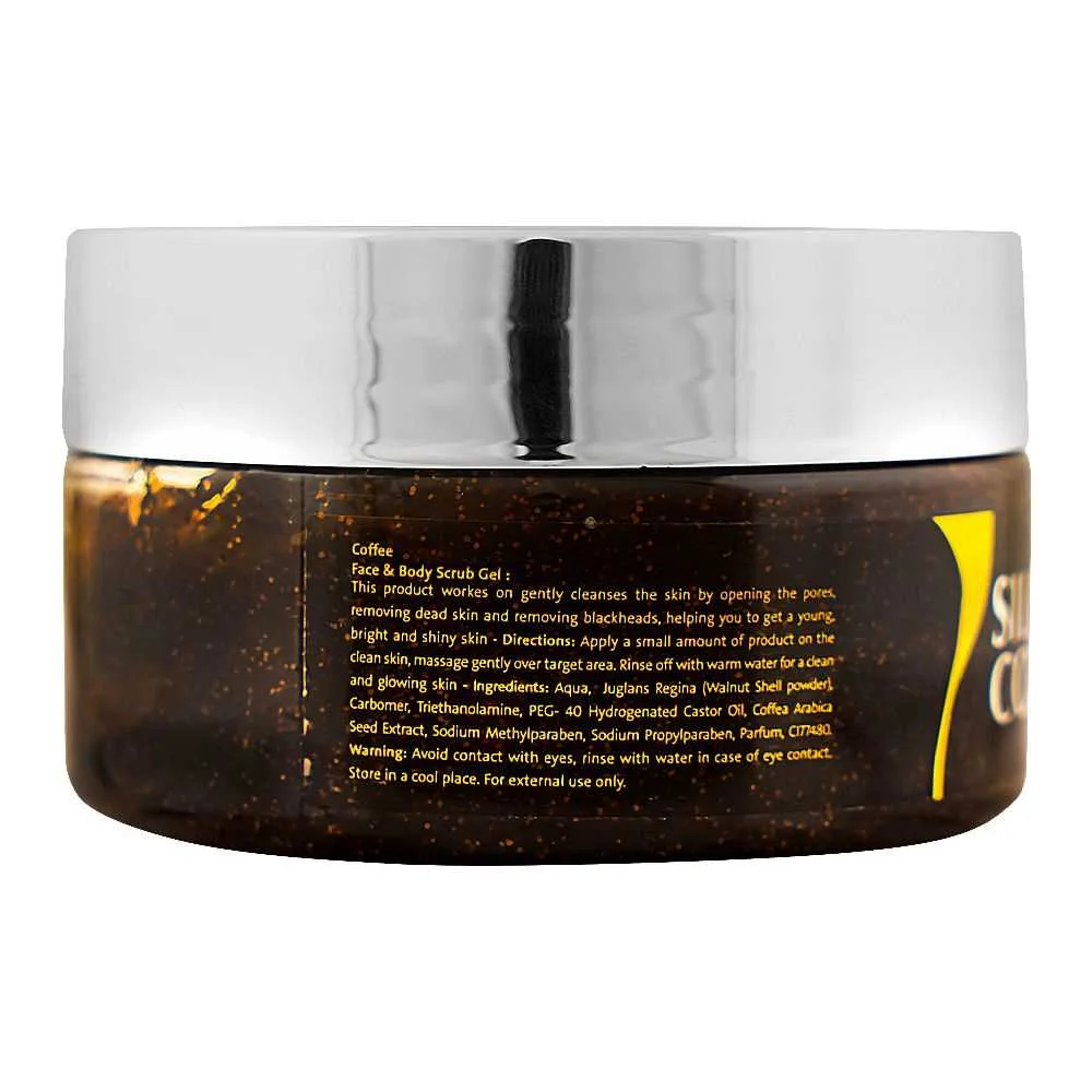 Comfortable casual silky cool coffee face & body scrub, for all skin types, 200ml