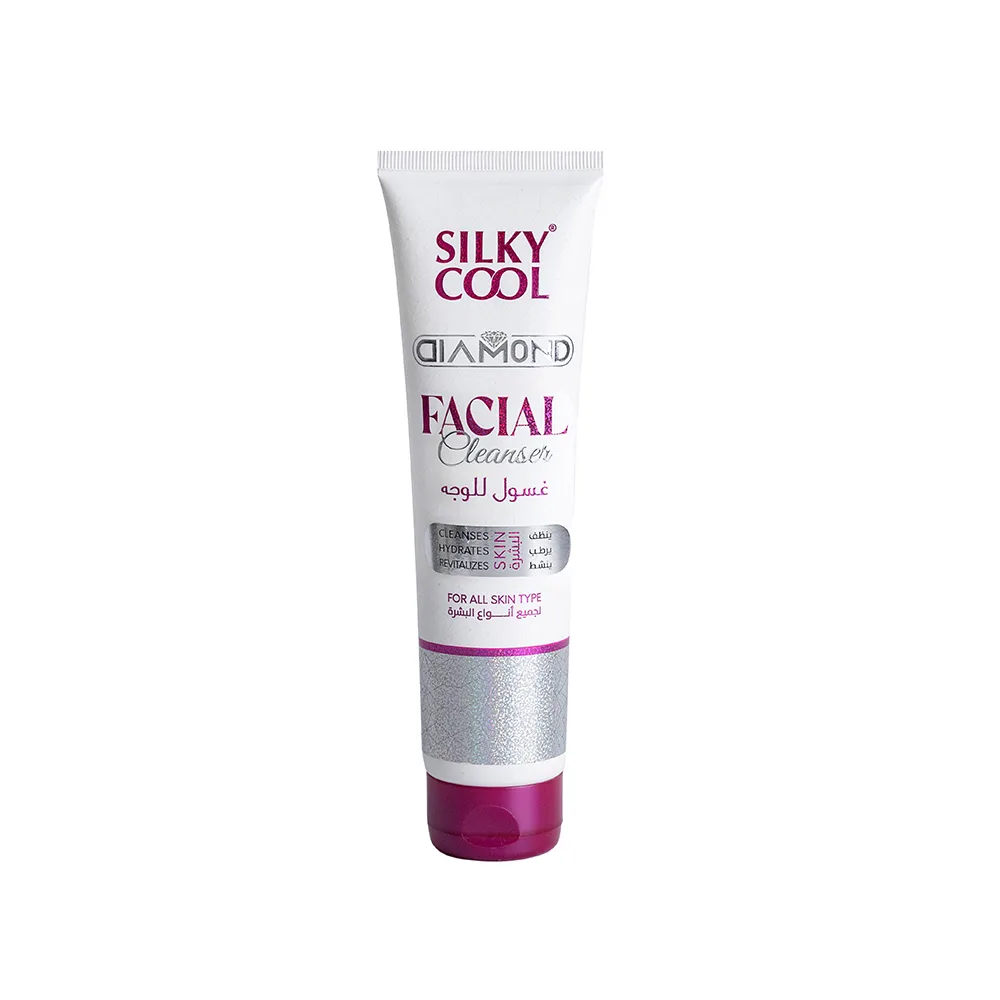 Comfortable casual silky cool diamond facial cleanser, for all skin types, 140ml