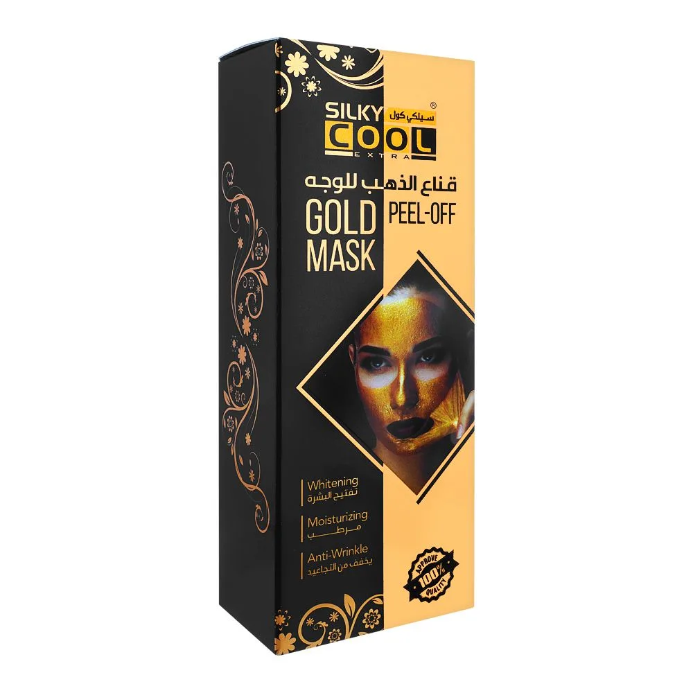 Comfortable casual silky cool extra gold peel-off whitening mask, 120ml