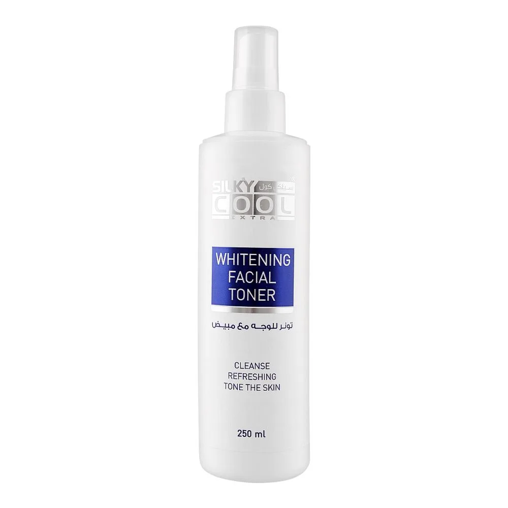 Silky Cool Extra Whitening Facial Toner, 250ml