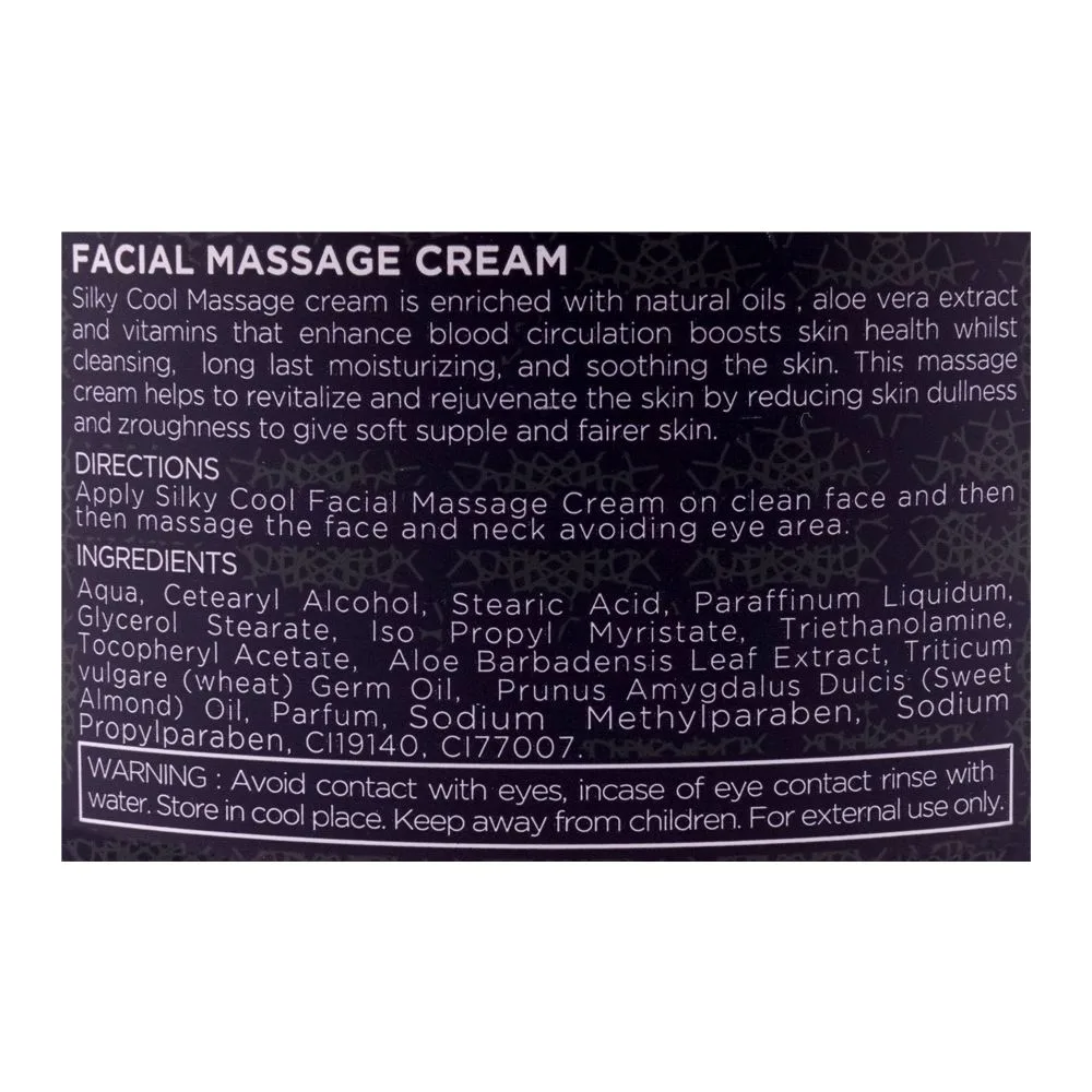 Comfortable casual silky cool gold facial massage cream, all skin types, 350ml