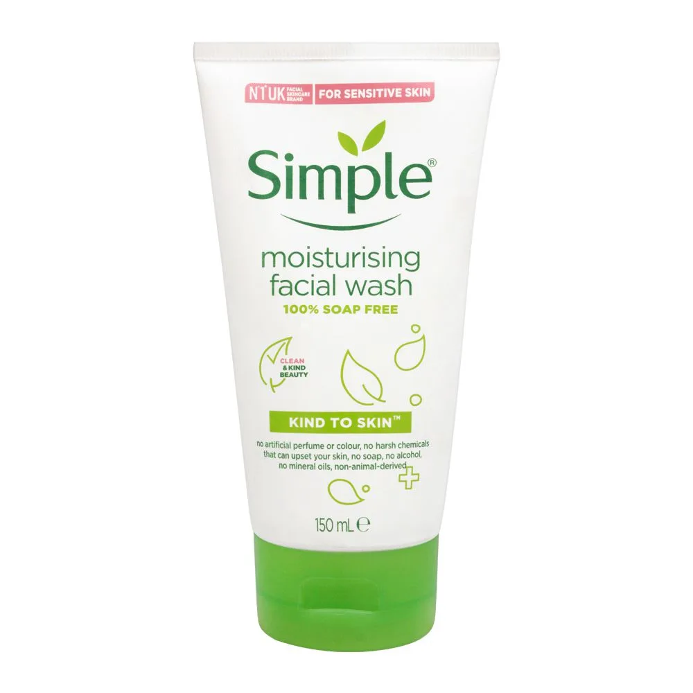 Simple Kind Of Skin Moisturising Facial Wash, For Sensitive Skin, 150ml