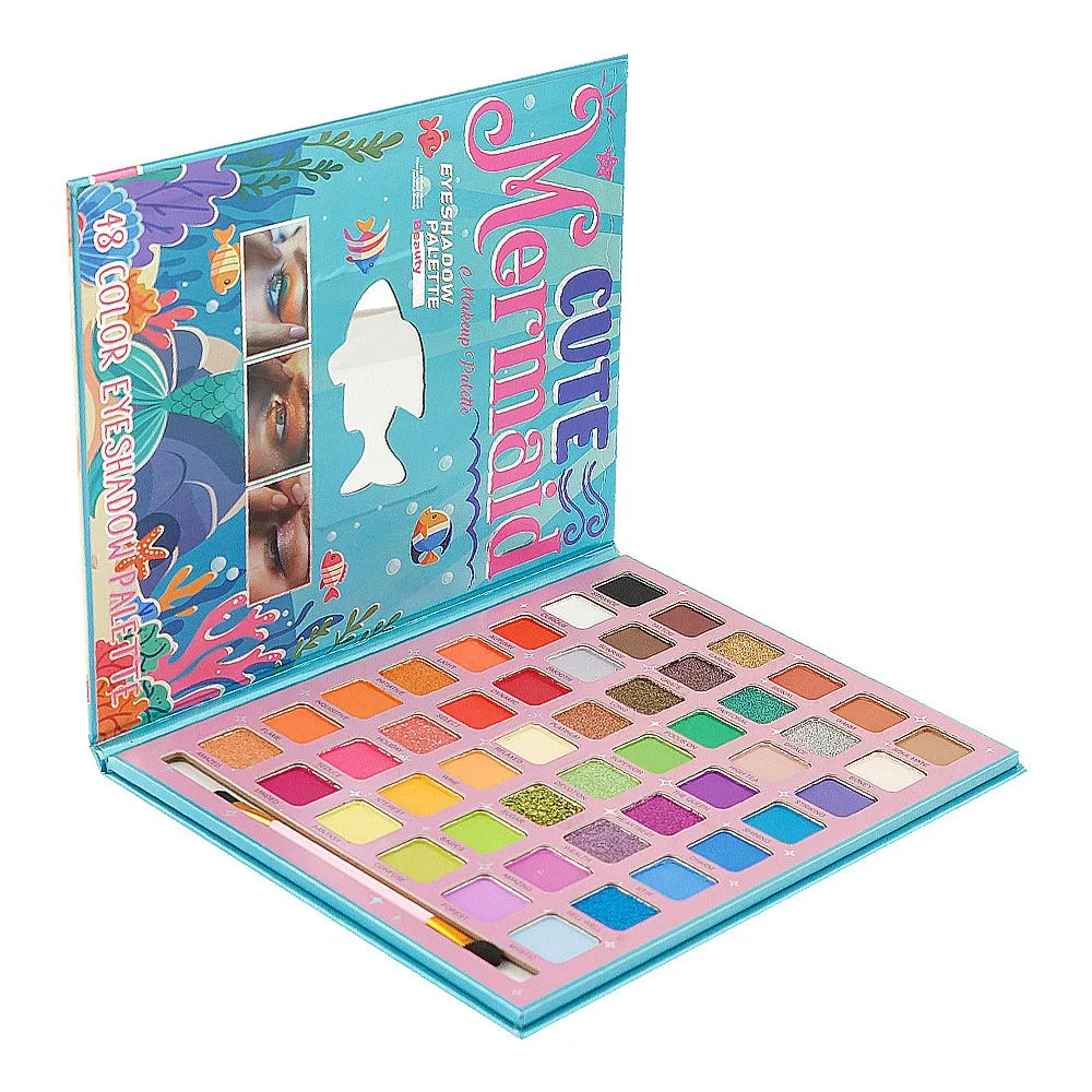 SJ IGOODCO Cute Mermaid Versatile Color Eyeshadow Palette, IG-3252, 48-Pack