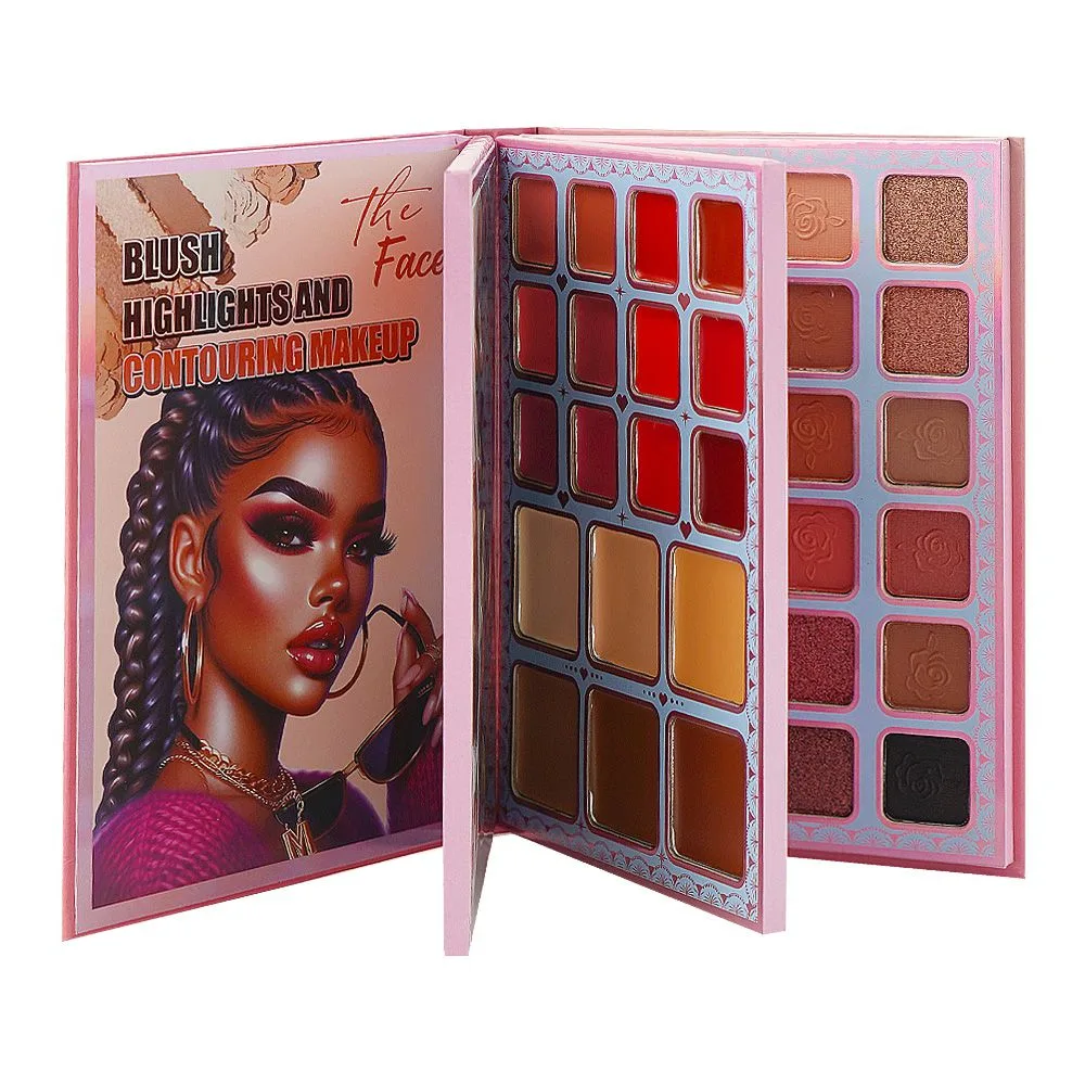 SJ IGOODCO Eyeshadow & Face & Lips Multi-Color Makeup Palette, IG-3187, 48-Pack