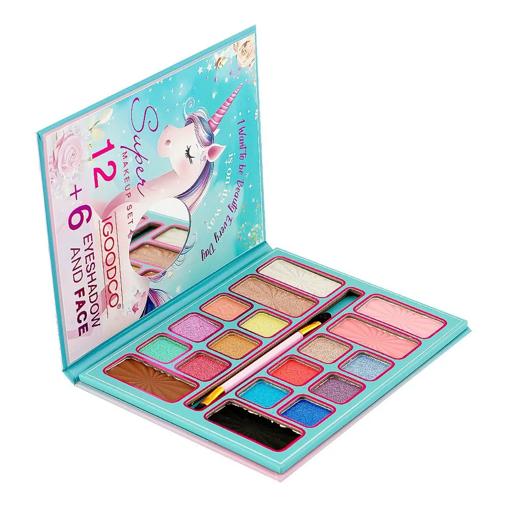 SJ IGOODCO Eyeshadow & Face Makeup Palette Set, IG-3227, 18-Pack
