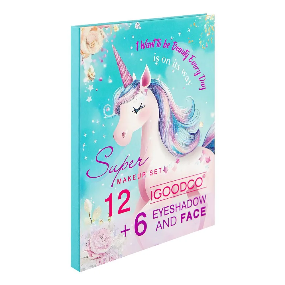 SJ IGOODCO Eyeshadow & Face Makeup Palette Set, IG-3227 18-Pack close up view