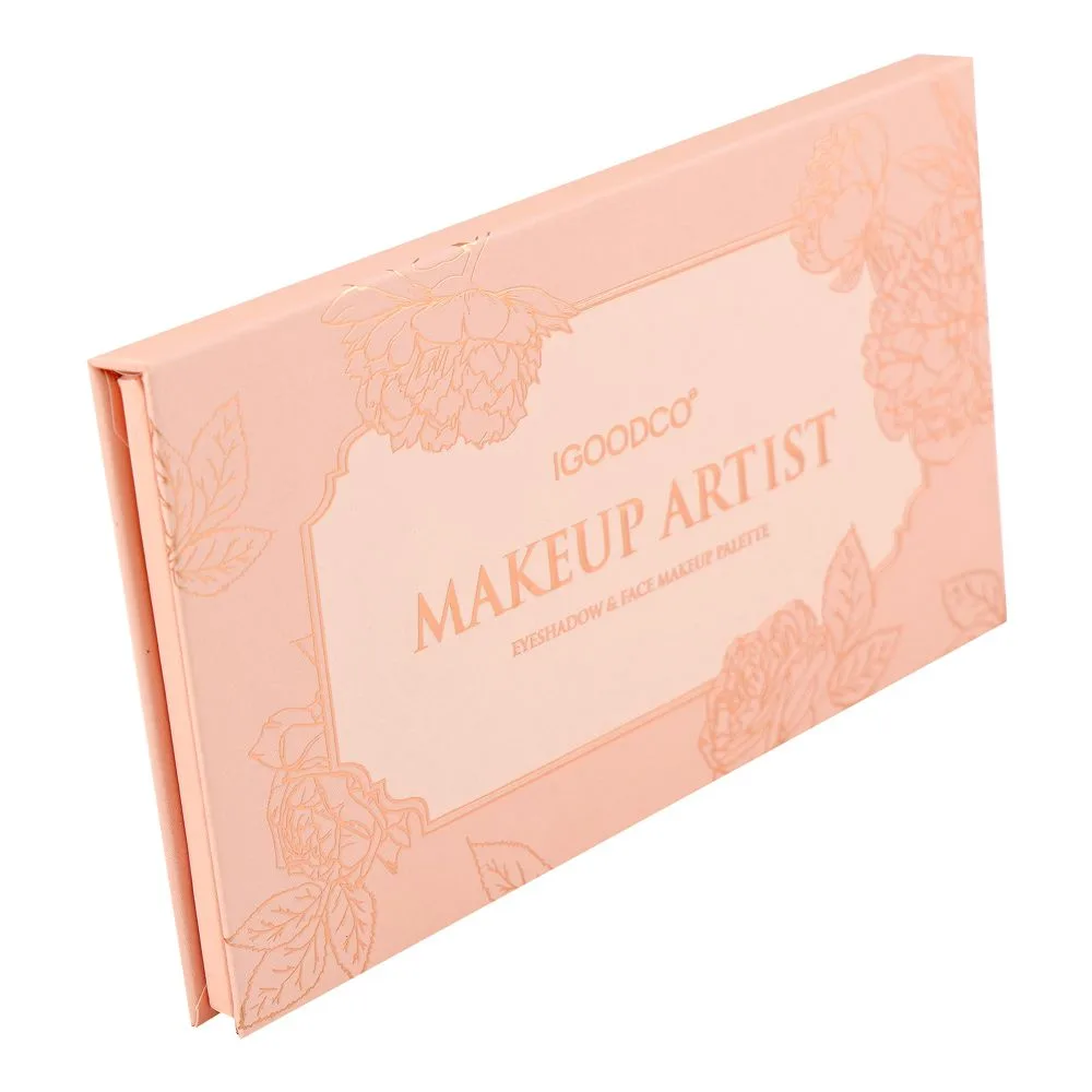 SJ IGOODCO Makeup Artist Eyeshadow & Face Makeup Palette, IG-3246 12-Pack close up view