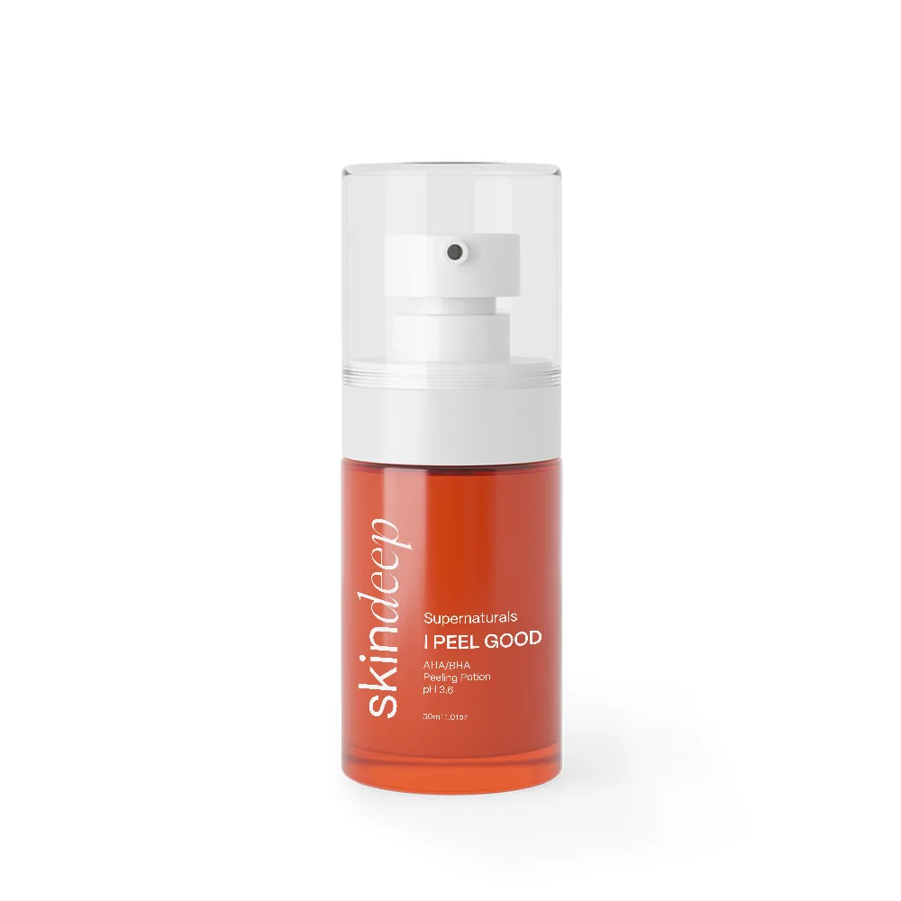 Skin Deep Super Naturals I Peel Good AHA/BHA Peeling Potion PH3.6, Salicylic Acid, Niacinamide, For Healthy & Radiant Skin, 30ml