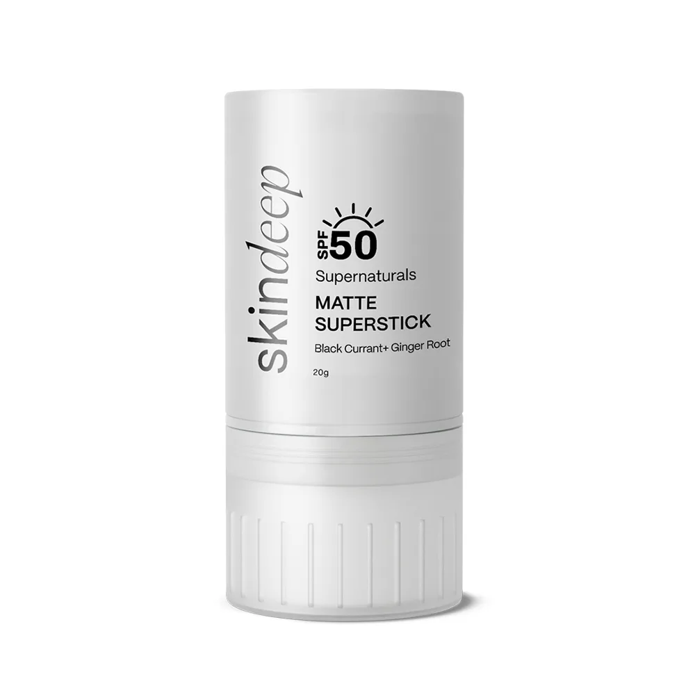 Skin Deep Super Naturals Matte Superstick, SPF50, Hyaluronic Acid, Pantheniol, For All Types Of Skin, 20g
