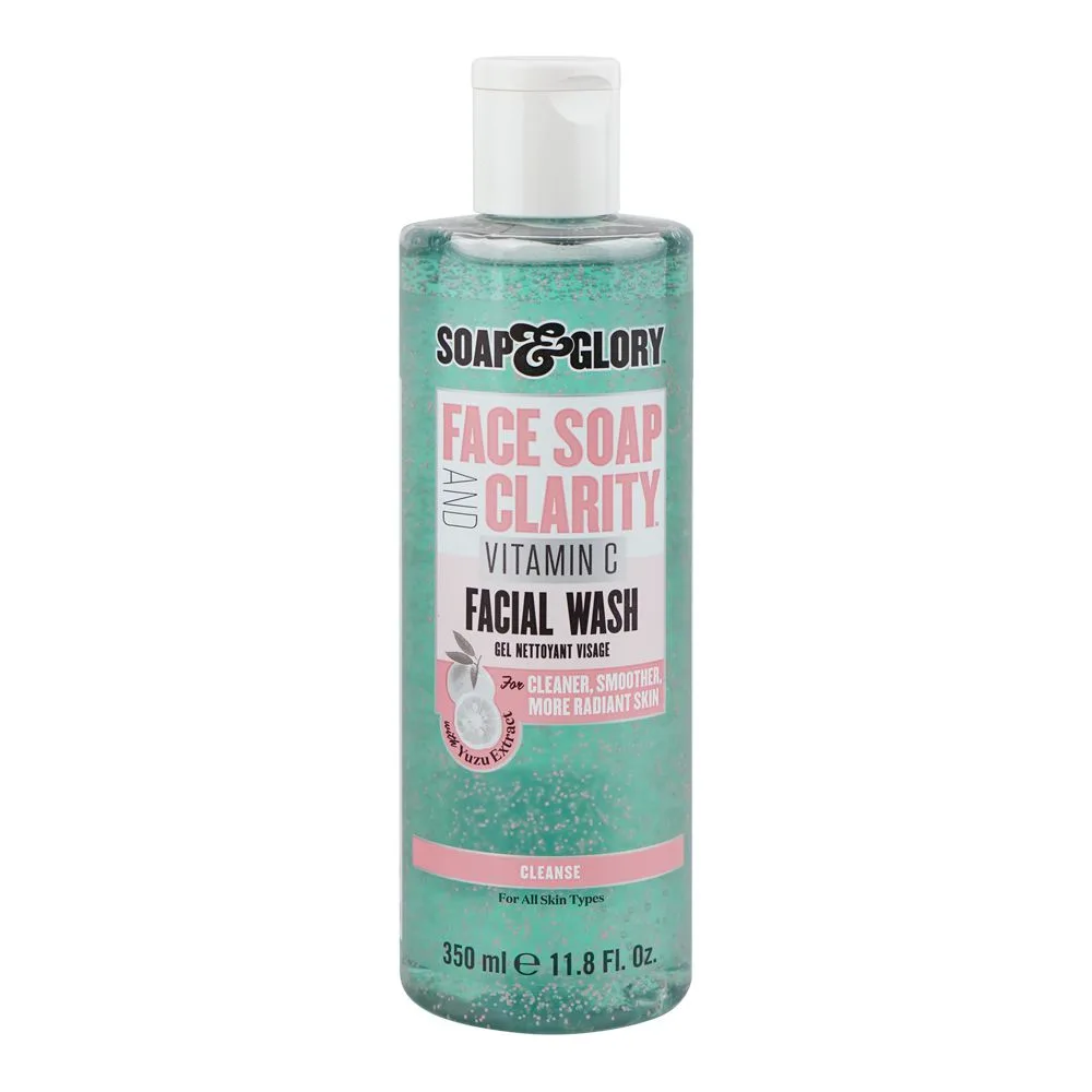 Soap & Glory Face Soap & Clarity Vitamin C Facial Wash, All Skin Types, 350ml