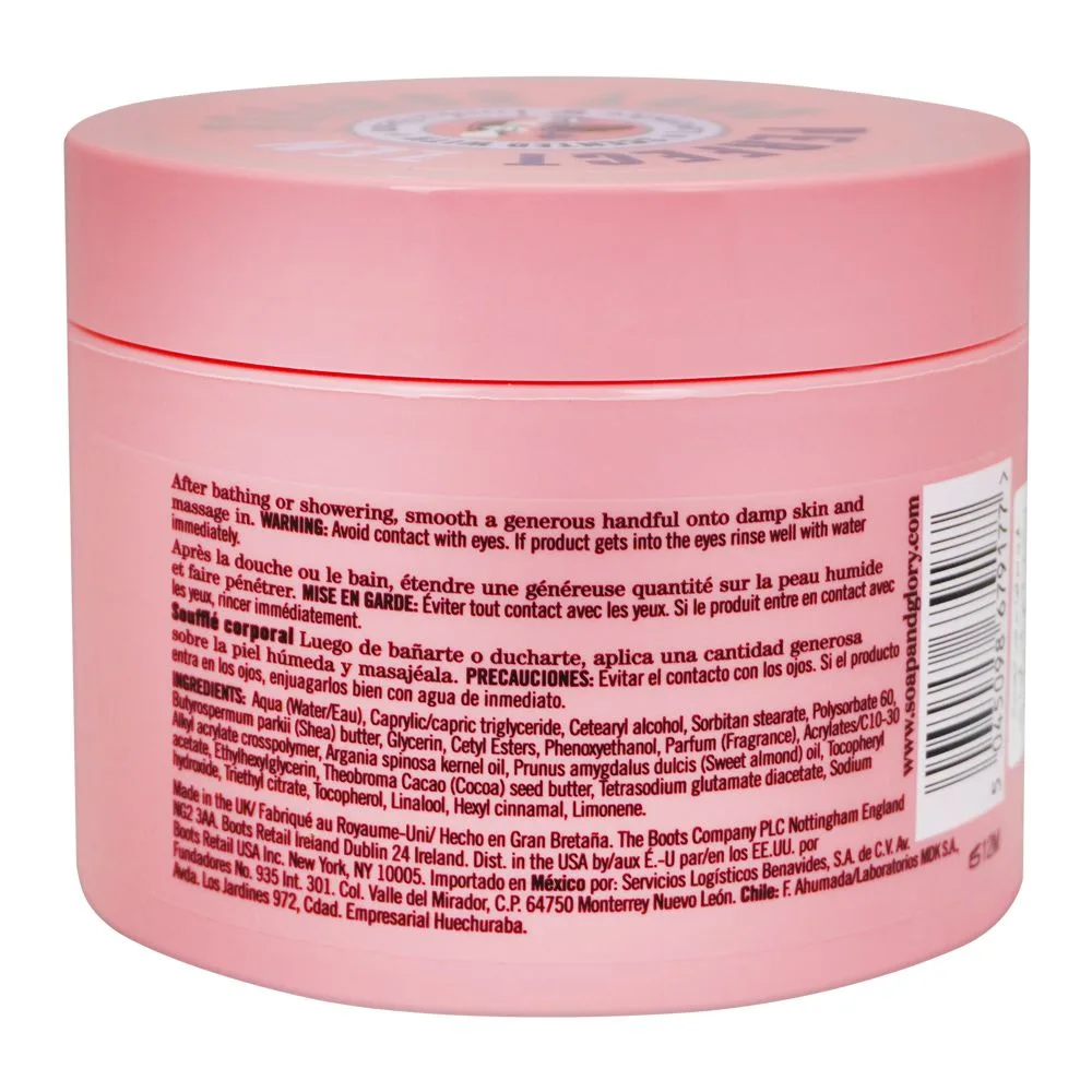 Side view of soap & glory perfect zen body souffle, 300ml