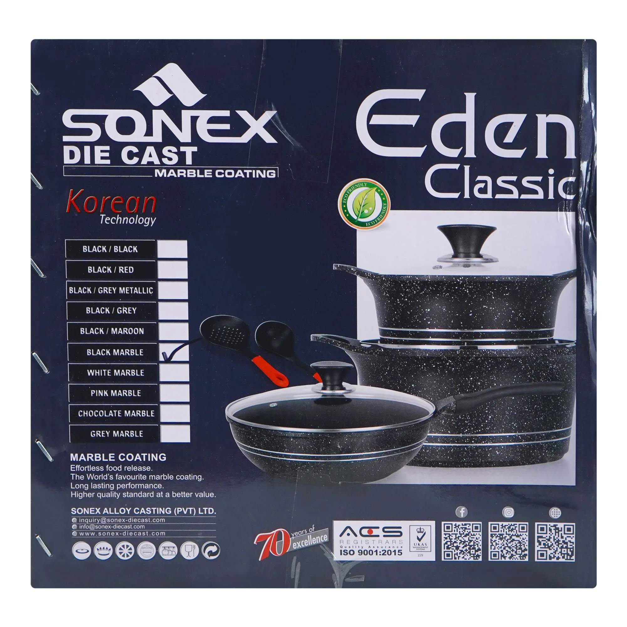 Comfortable casual sonex die cast eden classic cookware set, 52462, 12-pack