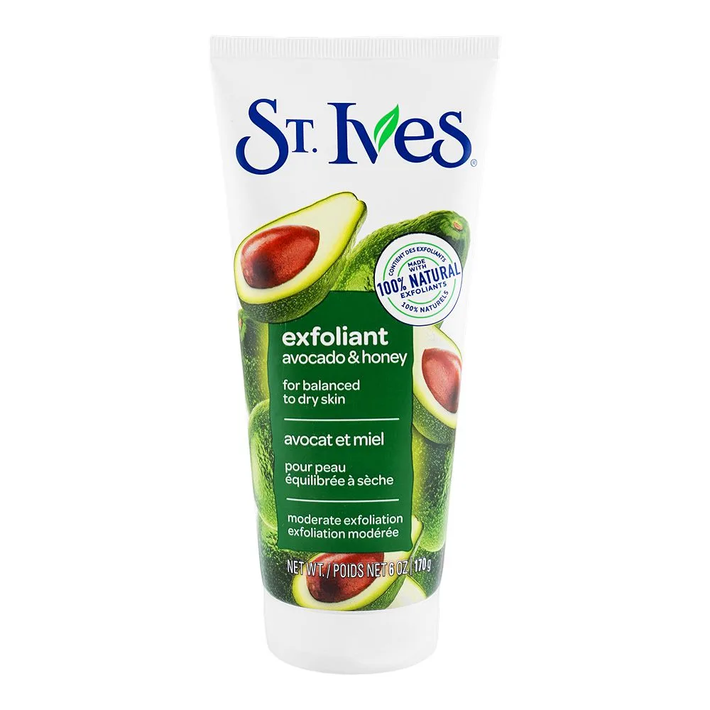 St. Ives Soft Skin Avocado & Honey Scrub, Tube, 170g
