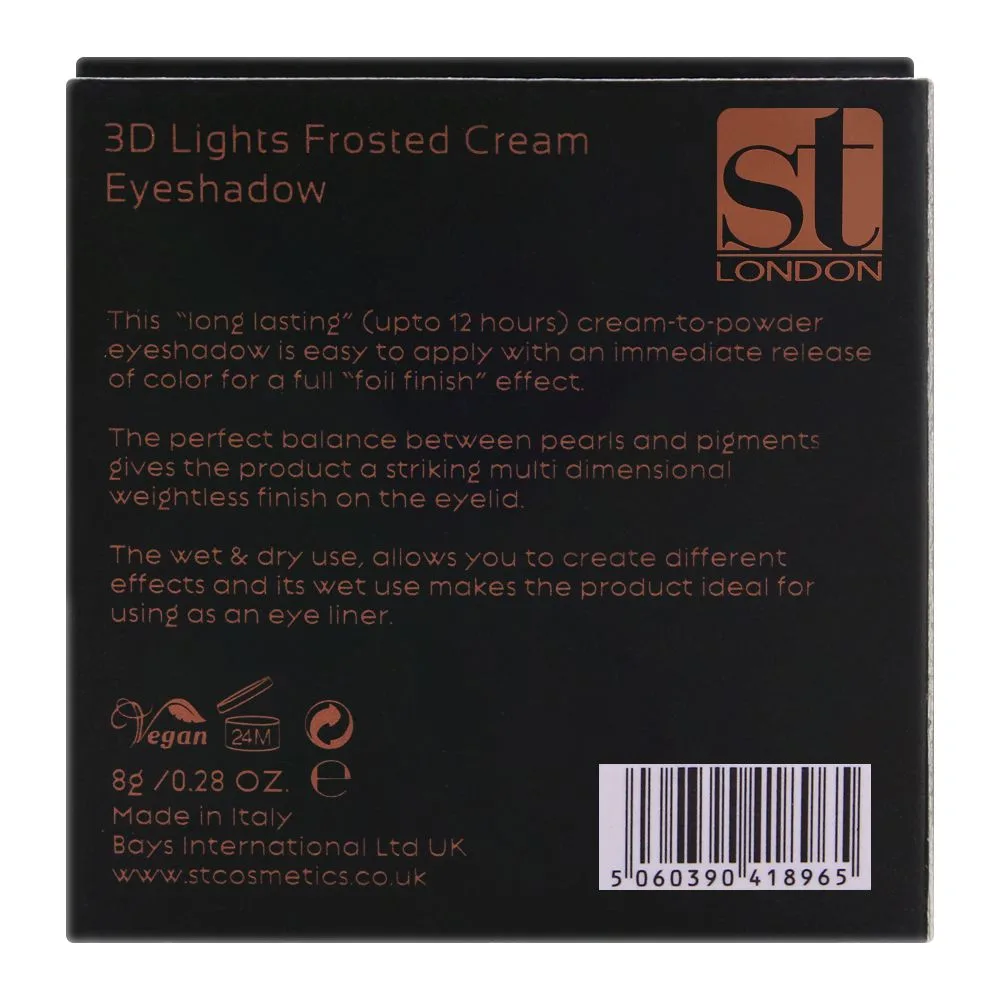 ST London 3D Lights Frosted Eyeshadow, Salmon makeup palette detail view