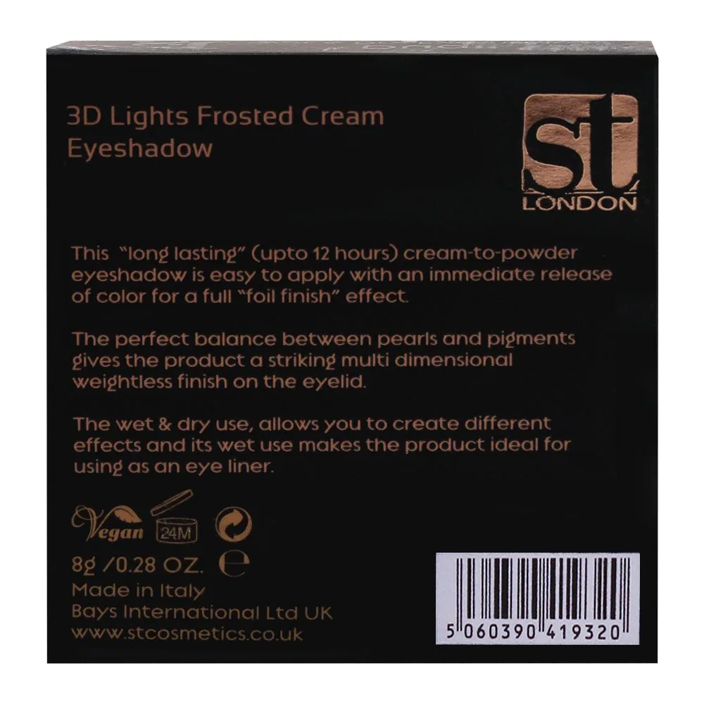 ST London 3D Lights Frosted Eyeshadow, Show Time makeup palette detail view