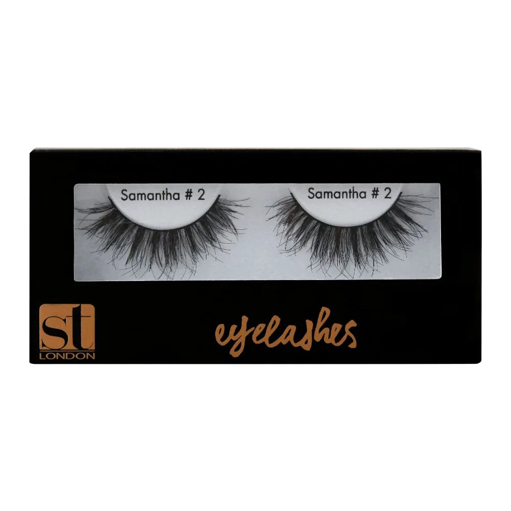 Side view of st london eyelashes, 02 samantha