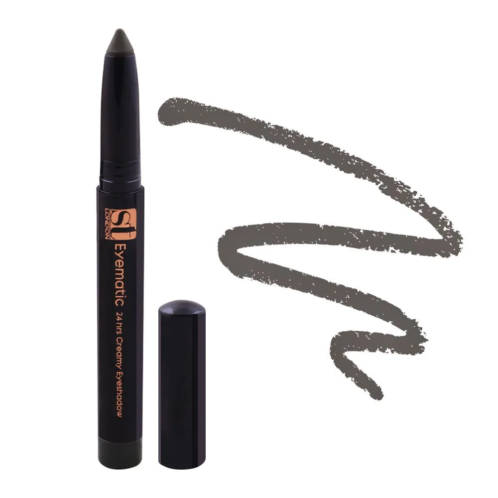 ST London Eyematic 24Hrs Creamy Eyeshadow, Matte Olive close up view