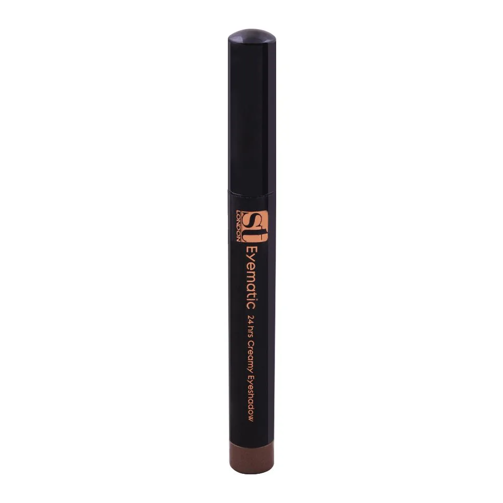 ST London Eyematic 24Hrs Creamy Eyeshadow, Metallic Brown shades and color detail