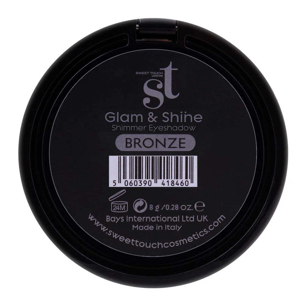 ST London Glam & Shine Shimmer Eyeshadow, Bronze, Paraben Free & Long Lasting packaging image