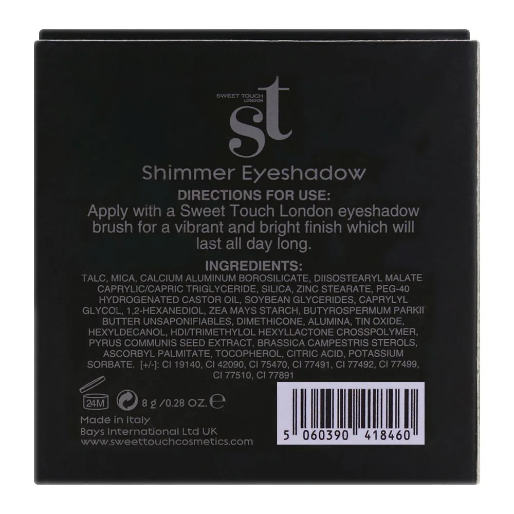 ST London Glam & Shine Shimmer Eyeshadow, Bronze, Paraben Free & Long Lasting makeup palette detail view