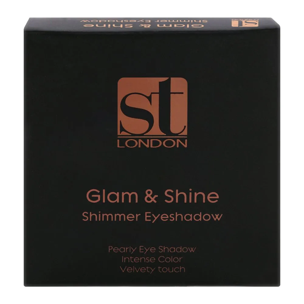 ST London Glam & Shine Shimmer Eyeshadow, Fizz, Velvety Touch product texture detail