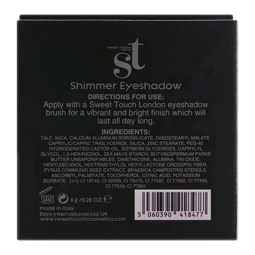 ST London Glam & Shine Shimmer Eyeshadow, Nude Pink, Paraben Free & Long Lasting makeup palette detail view