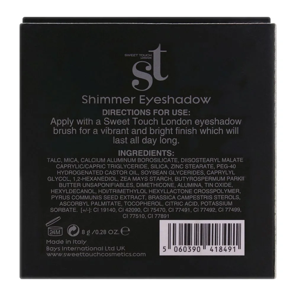 ST London Glam & Shine Shimmer Eyeshadow, Pink Freeze, Paraben Free & Long Lasting makeup palette detail view