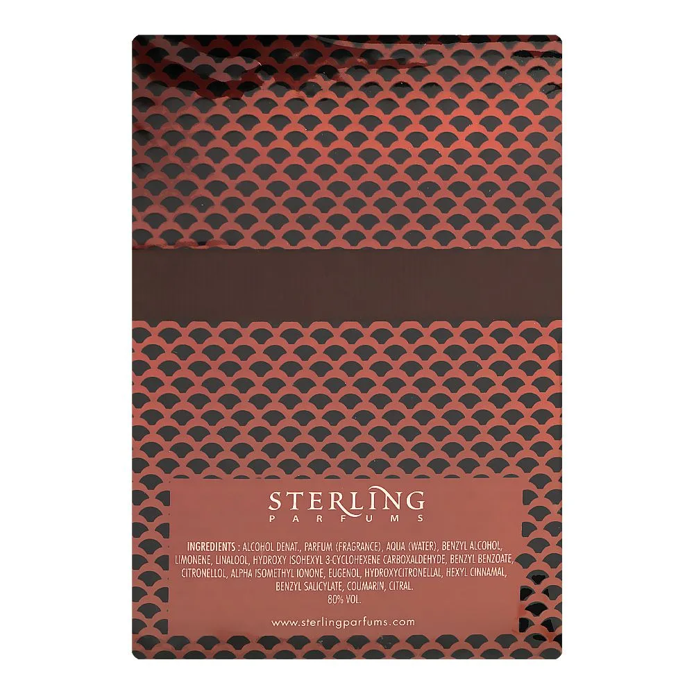 Side view of sterling safeer intense, eau de parfum, for men & women, 100ml