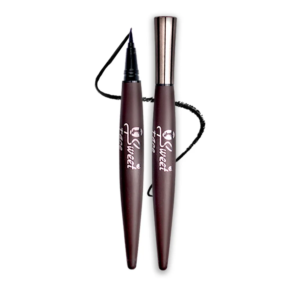 Sweet Face Quick Dry 12H Felt Tip Waterproof Liquid Pen Eyeliner, Matt Black