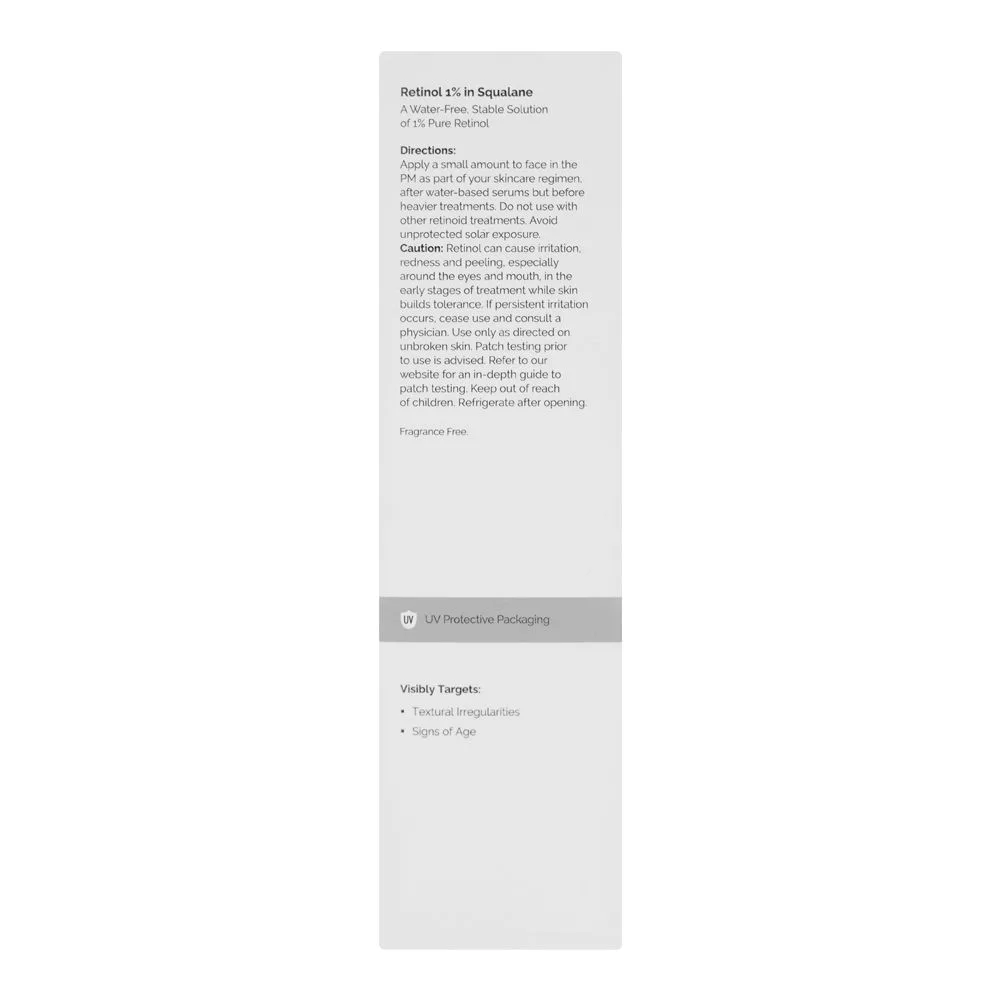 Close-up design of t.o. retinol 1% in squalene serum, anti-aging, for all skin types, 30ml