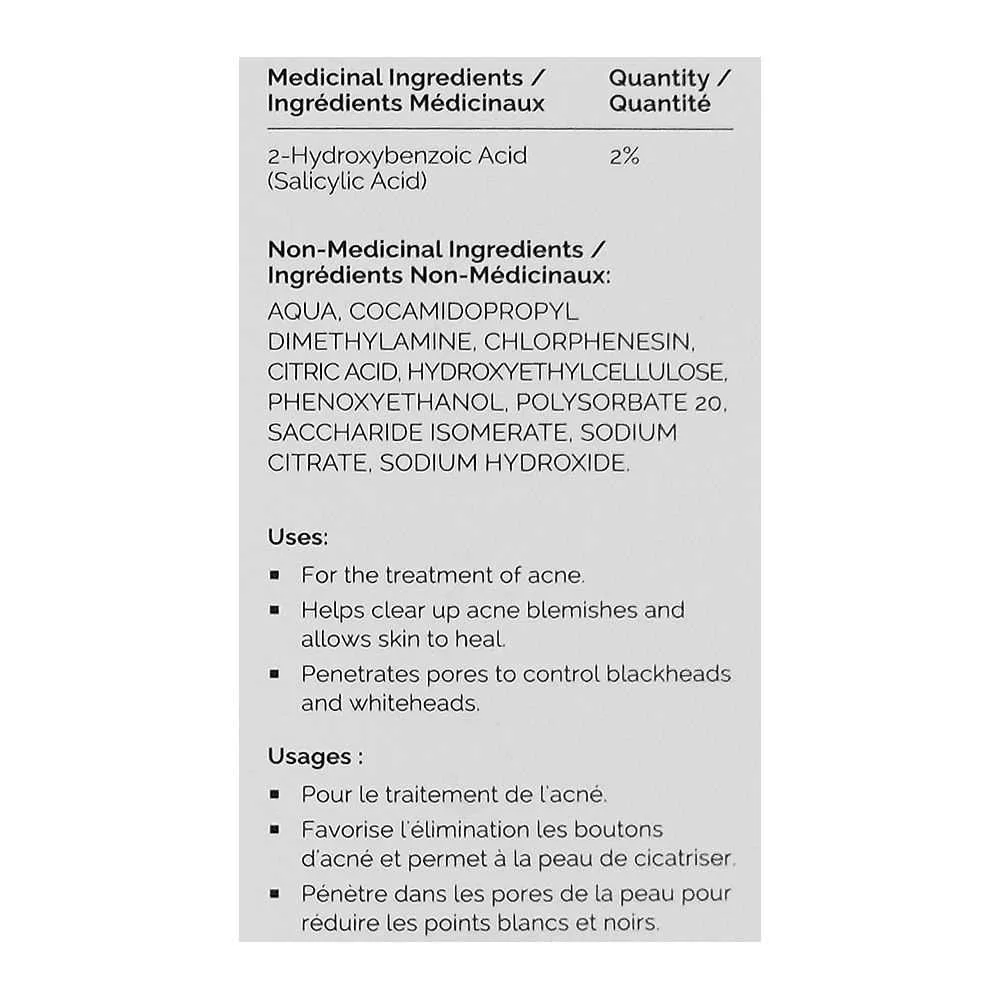Comfortable casual t.o. salicylic acid 2% solution, for acne-prone skin, 30ml