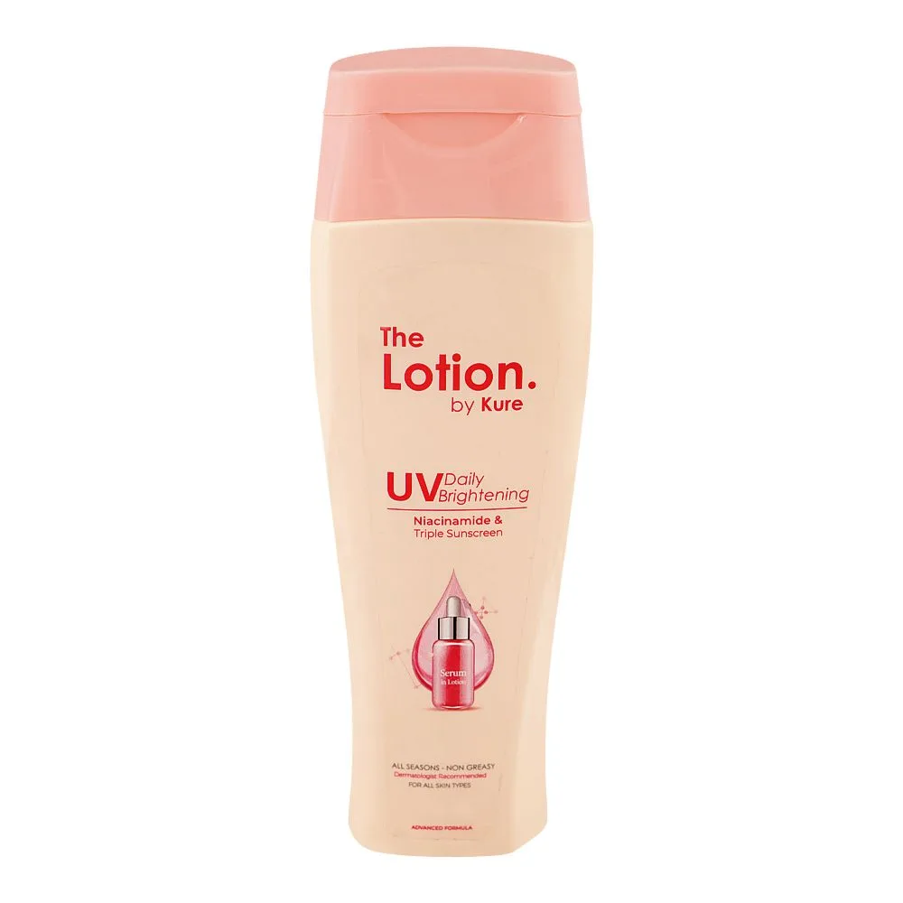 The Lotion By Kure UV Daily Brightening Triple Sunscreen Lotion, Niacinamide, For All Types Of Skin, 225ml