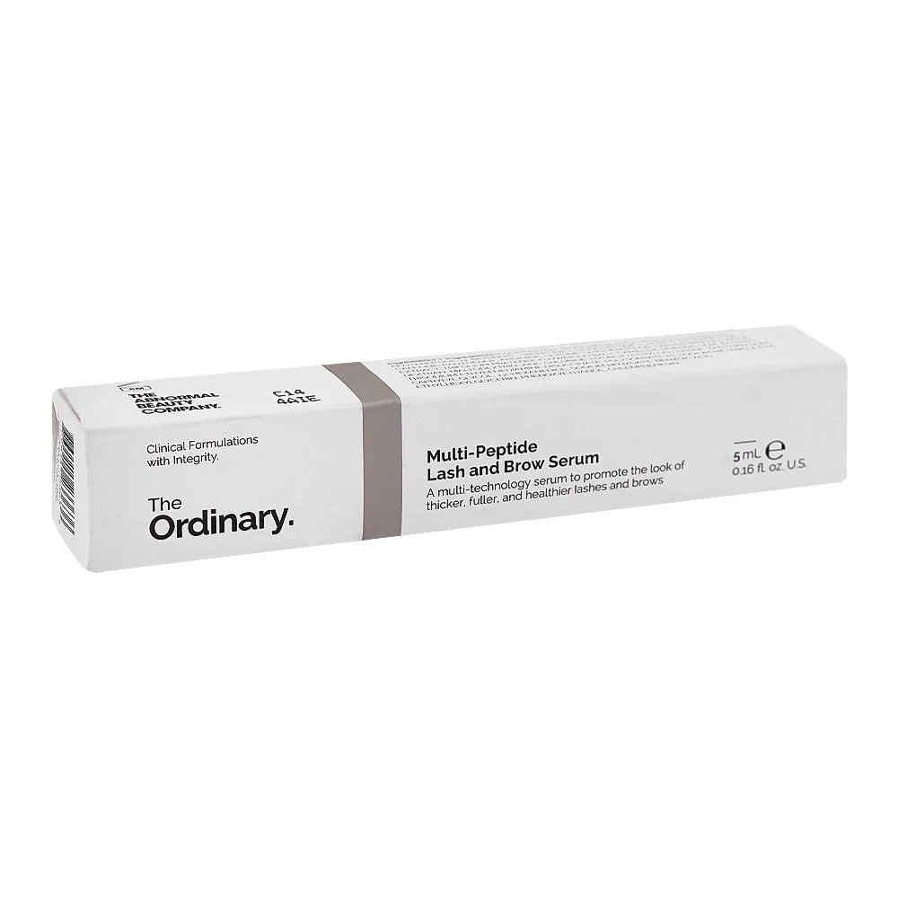 Side view of the ordinary multi-peptide fragrance free, lash & brow serum, 5ml