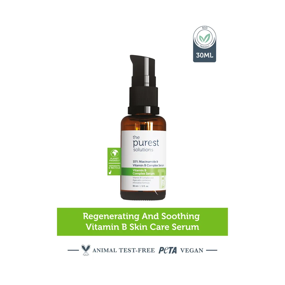 The Purest Solution 10% Niacinamide & Vitamin B Complex Serum, Vegan, For All Types Of Skin, 30ml