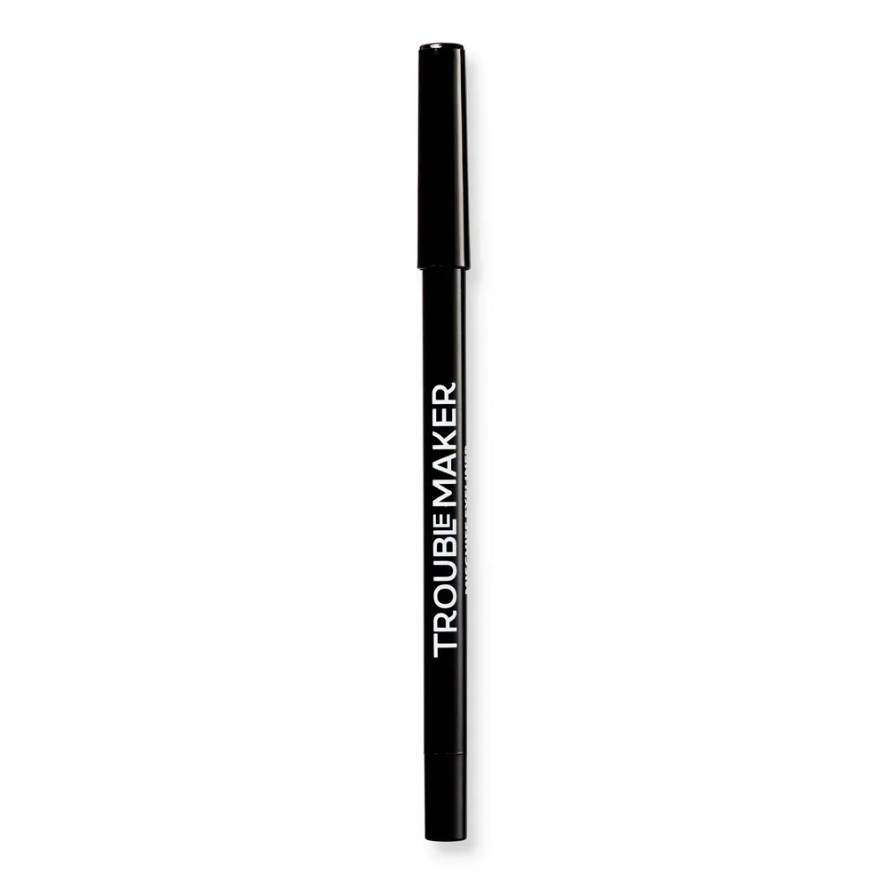 Side view of trouble maker mischief kohl eyeliner pencil, after hours black