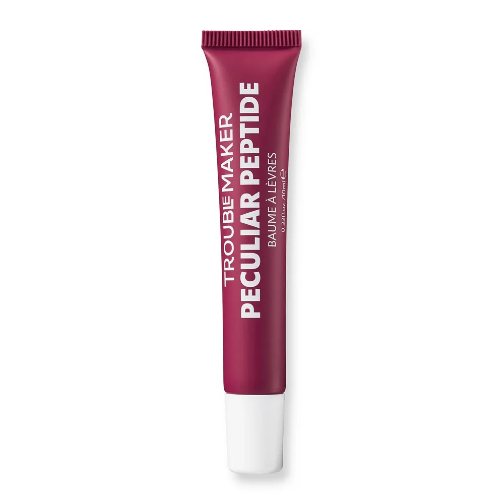 Trouble Maker Peculiar Peptide Lip Balm, Vitamin E, Jojoba Oil, Raspberry Jellie, 10ml